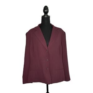 Laura Scott Women’s Purple Blazer, 16W, Pre-owned